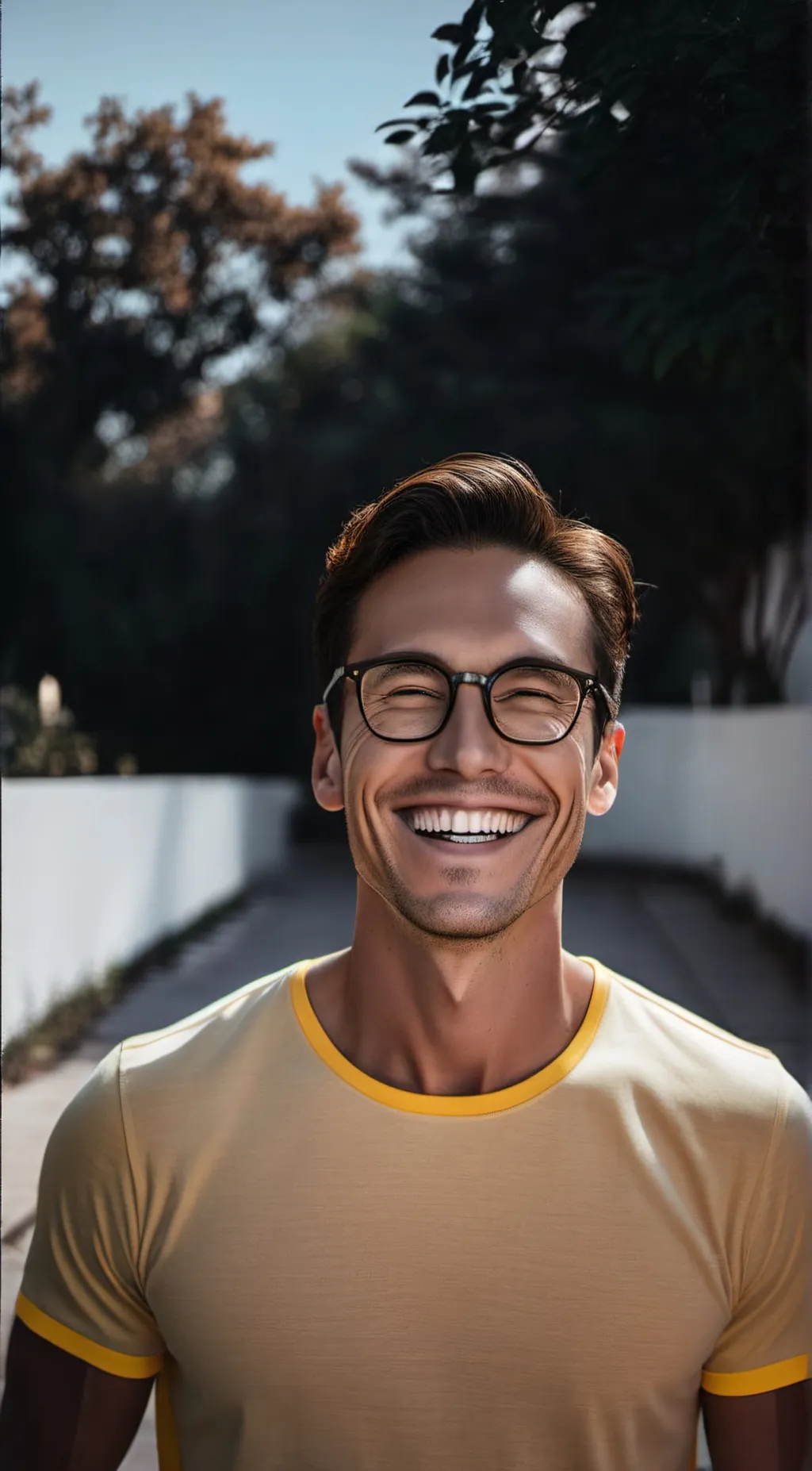 ai character: Happy Ryan  background