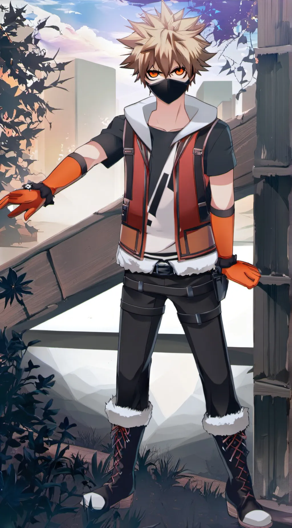 ai character: bakugo background