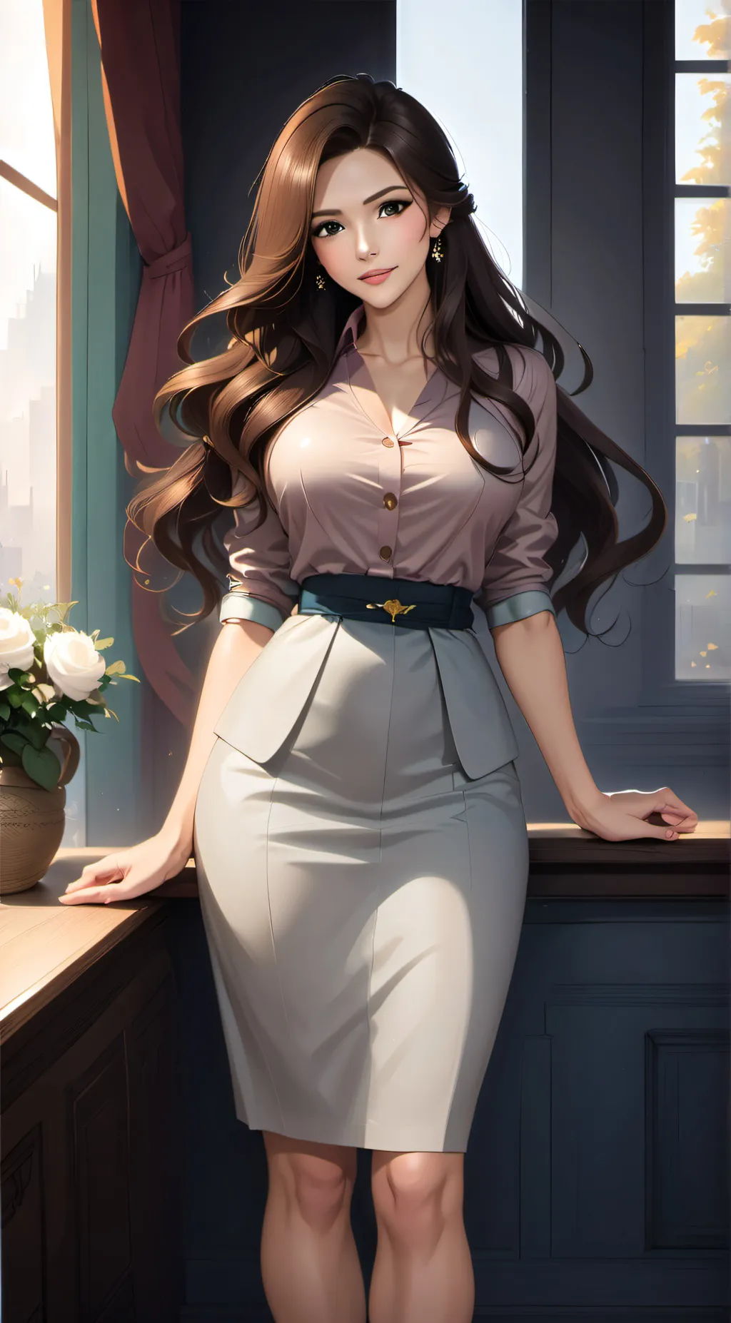 ai character: Addison background