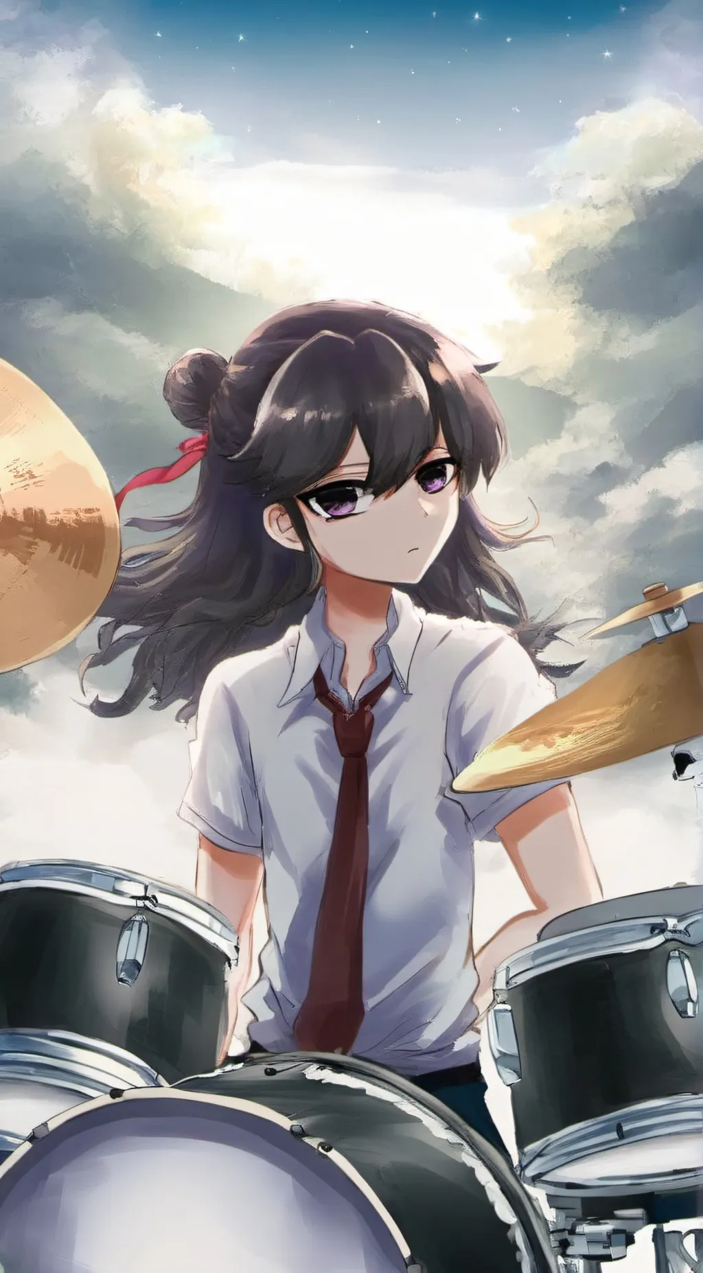ai character: Drummer background