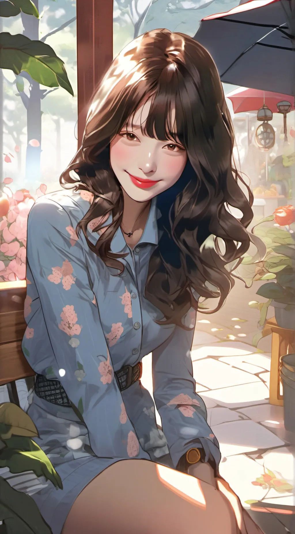 ai character: Wonyoung  background