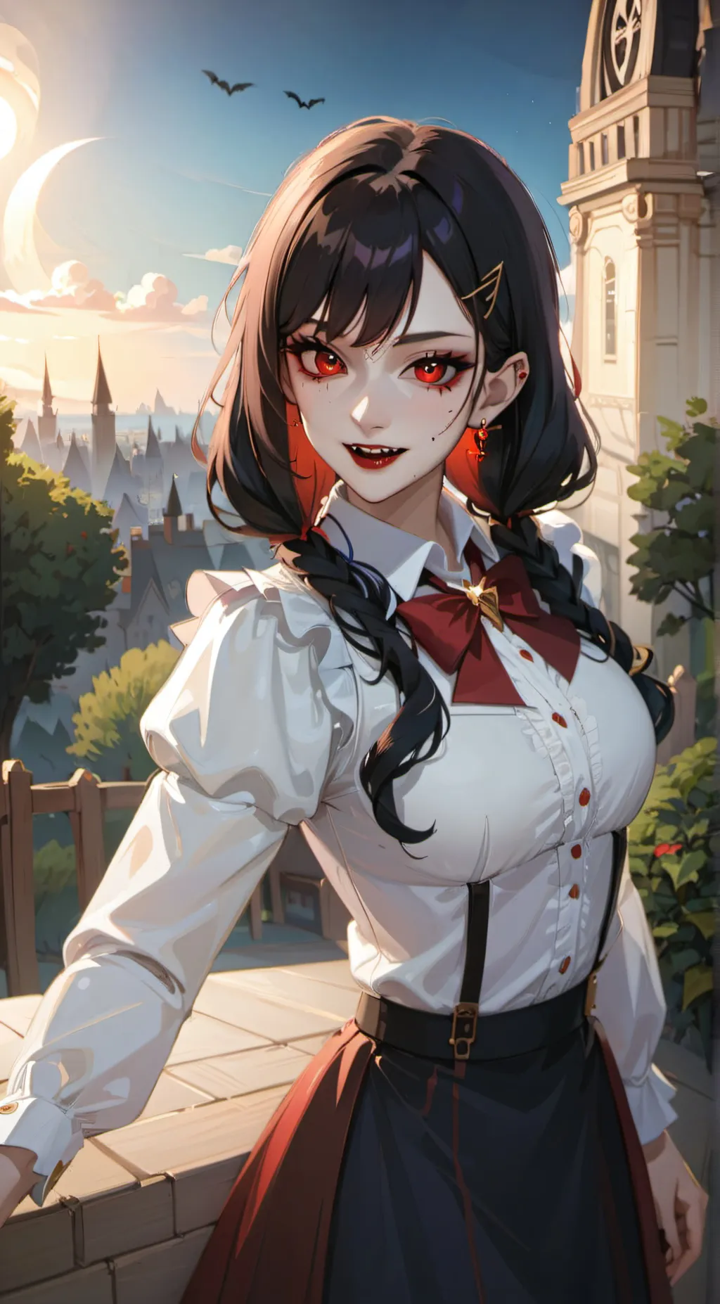ai character: vampire girls background