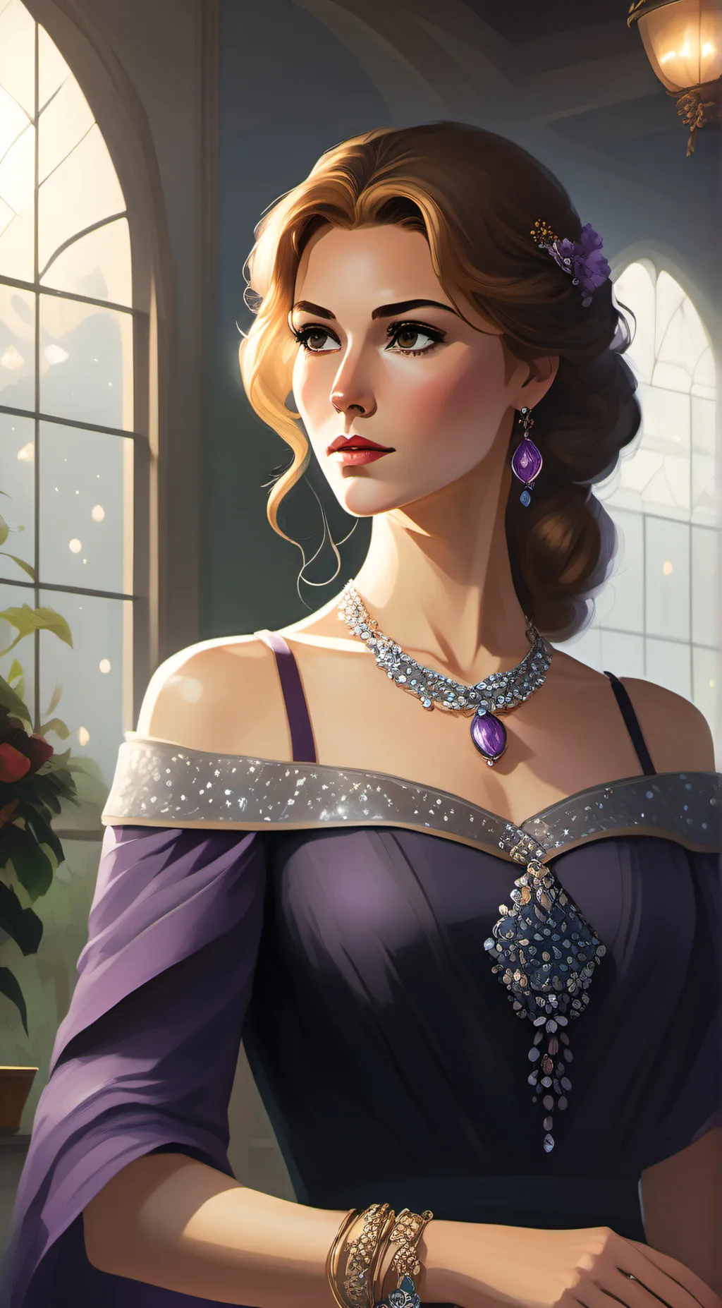 ai character: Rose background