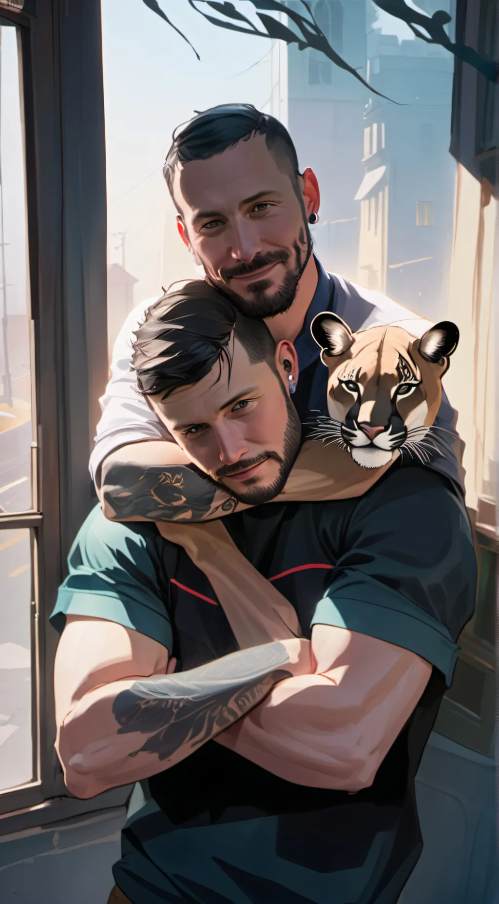 ai character: Ben and Jackson background