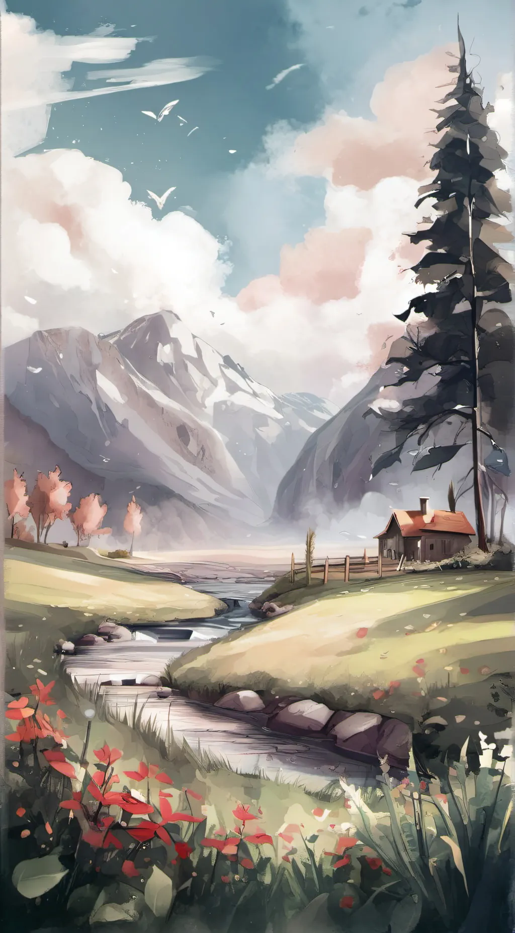 ai character: Grass  background