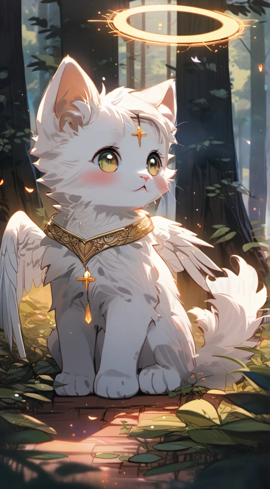 ai character: winter background