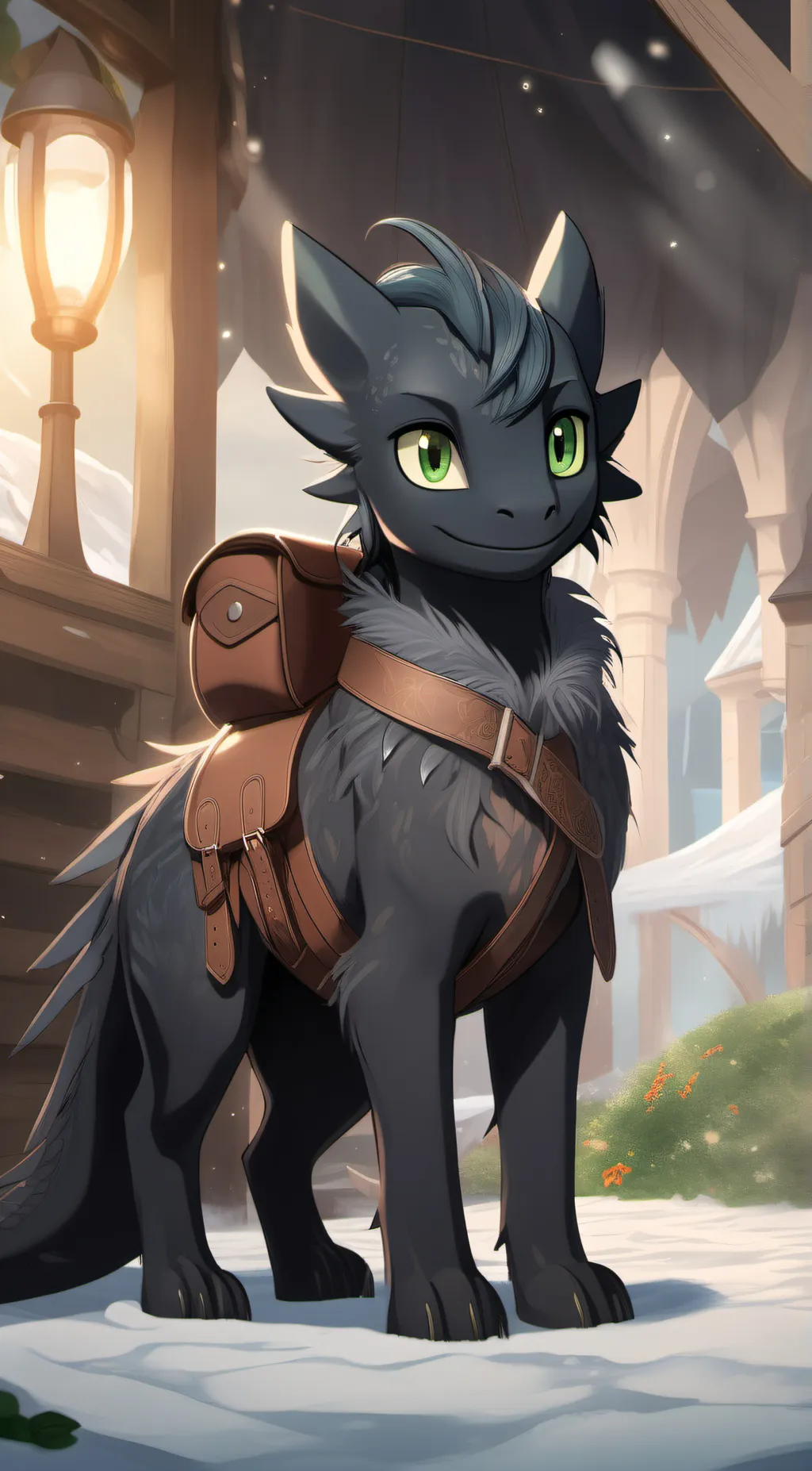 ai character: midnight  background