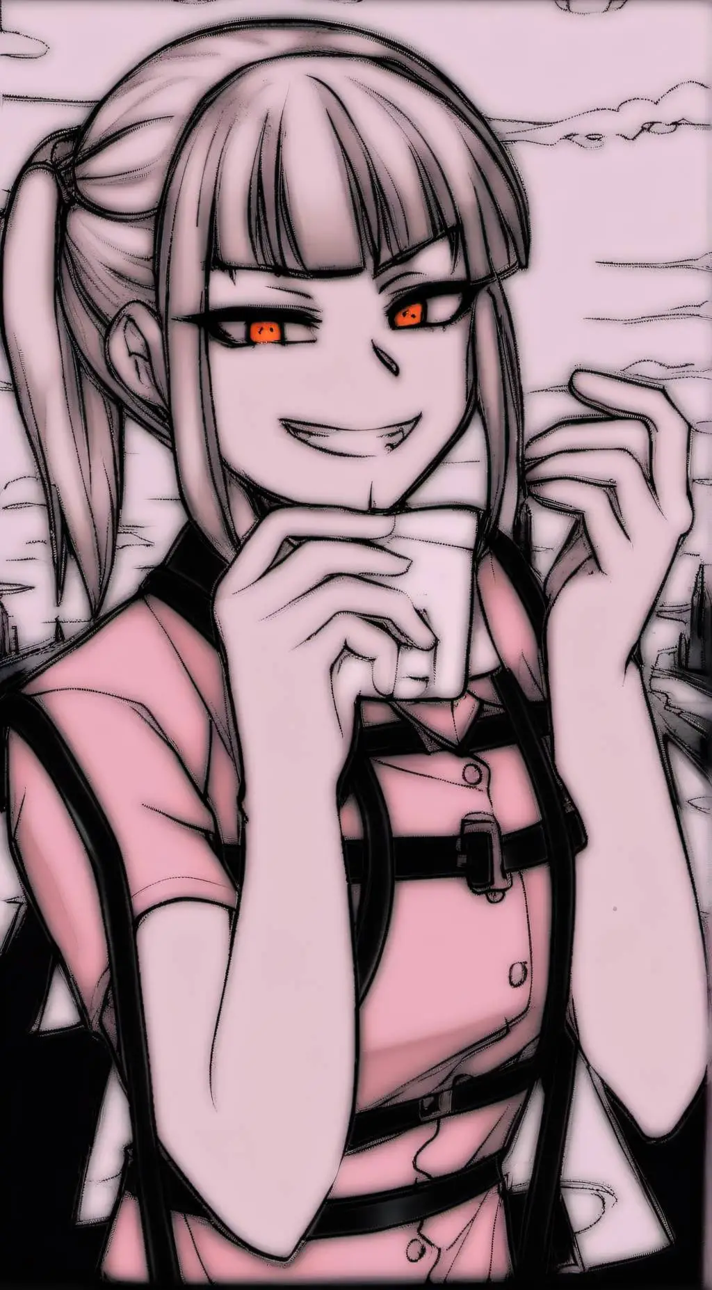 ai character: Drawing toga background