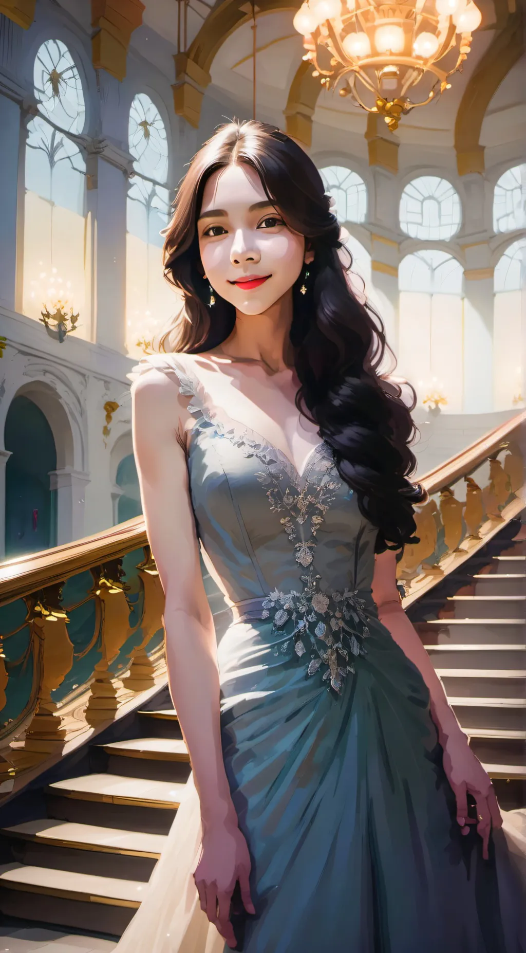 ai character: Ashley  background