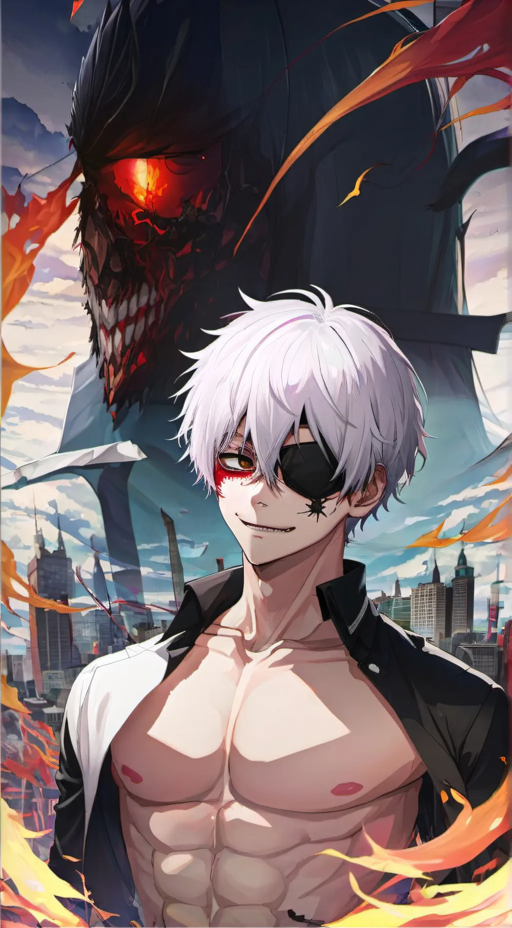 ai character: Kaneki background