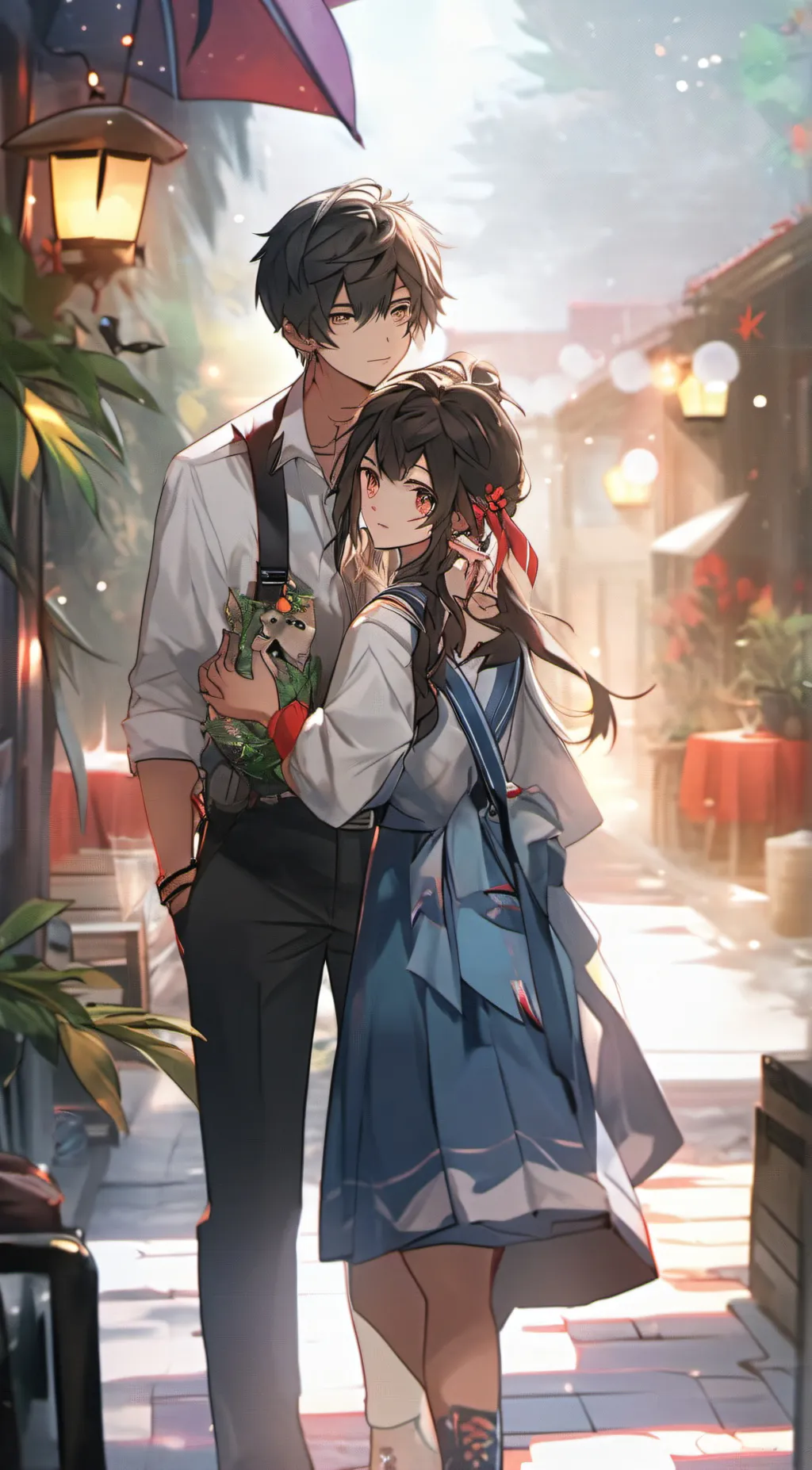 ai character: zach and chloe background