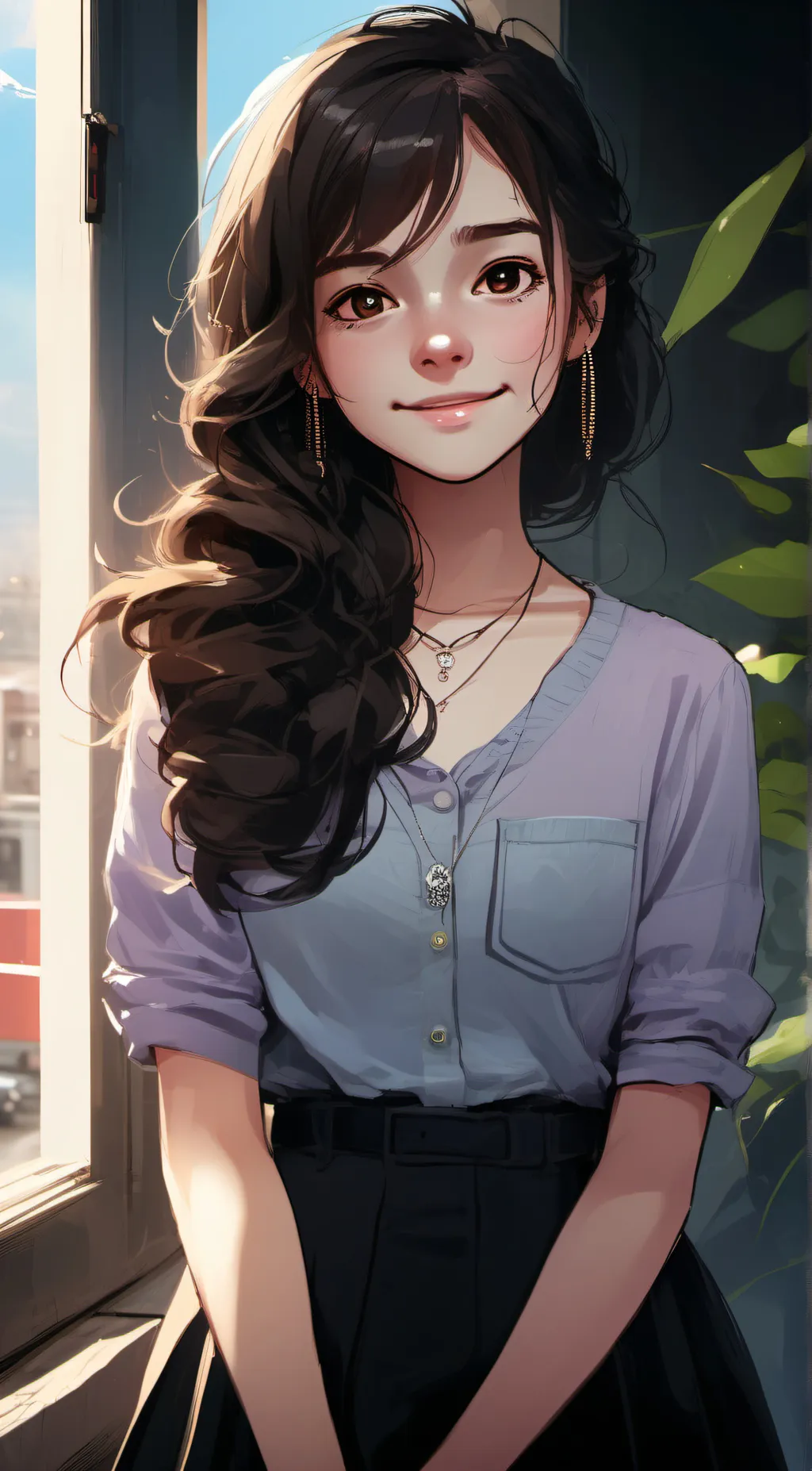 ai character: Lizzie background