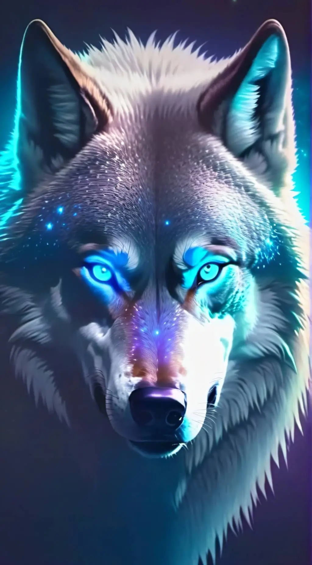 ai character: Wolf of lightning  background