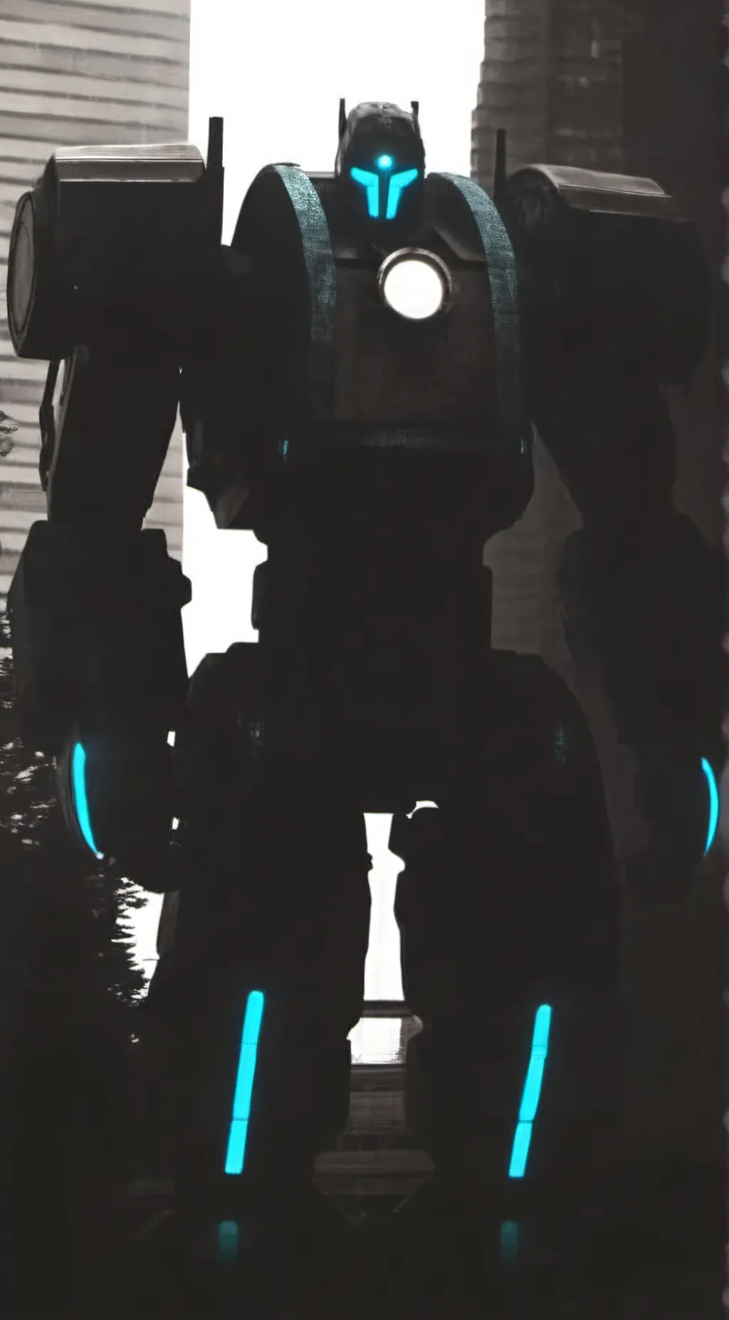 ai character: Titan cameraman  background