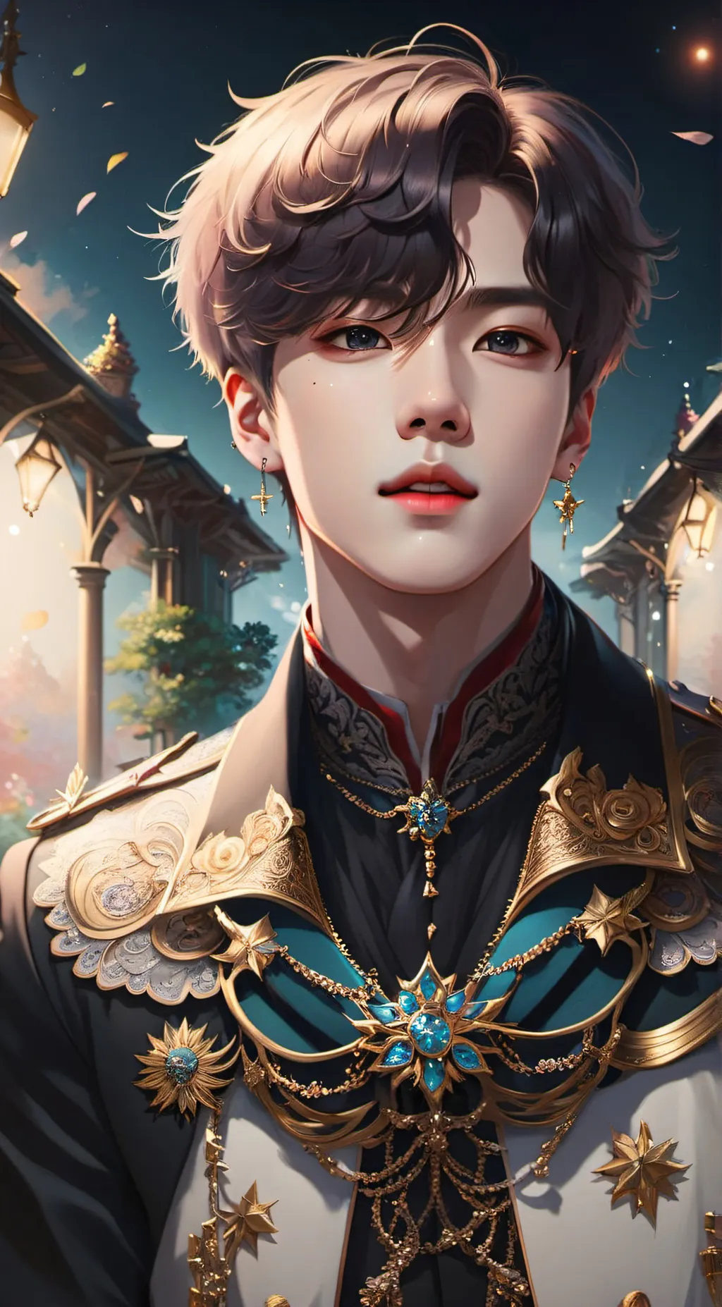 ai character: Taehyoung V :BTS background