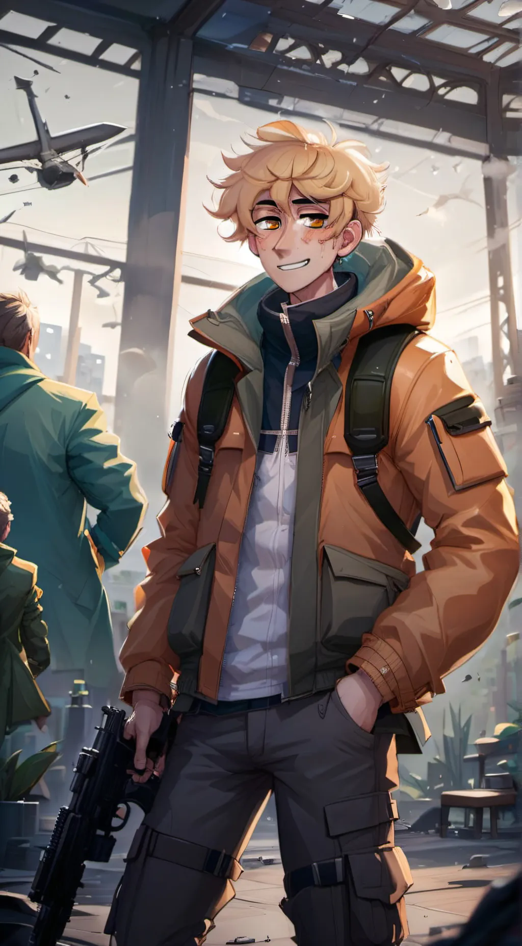 ai character: Kenny McCormick background