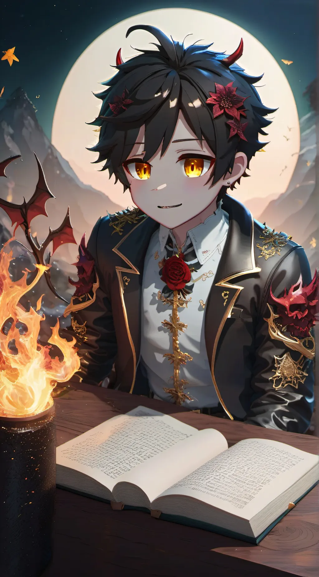 ai character: Demon background