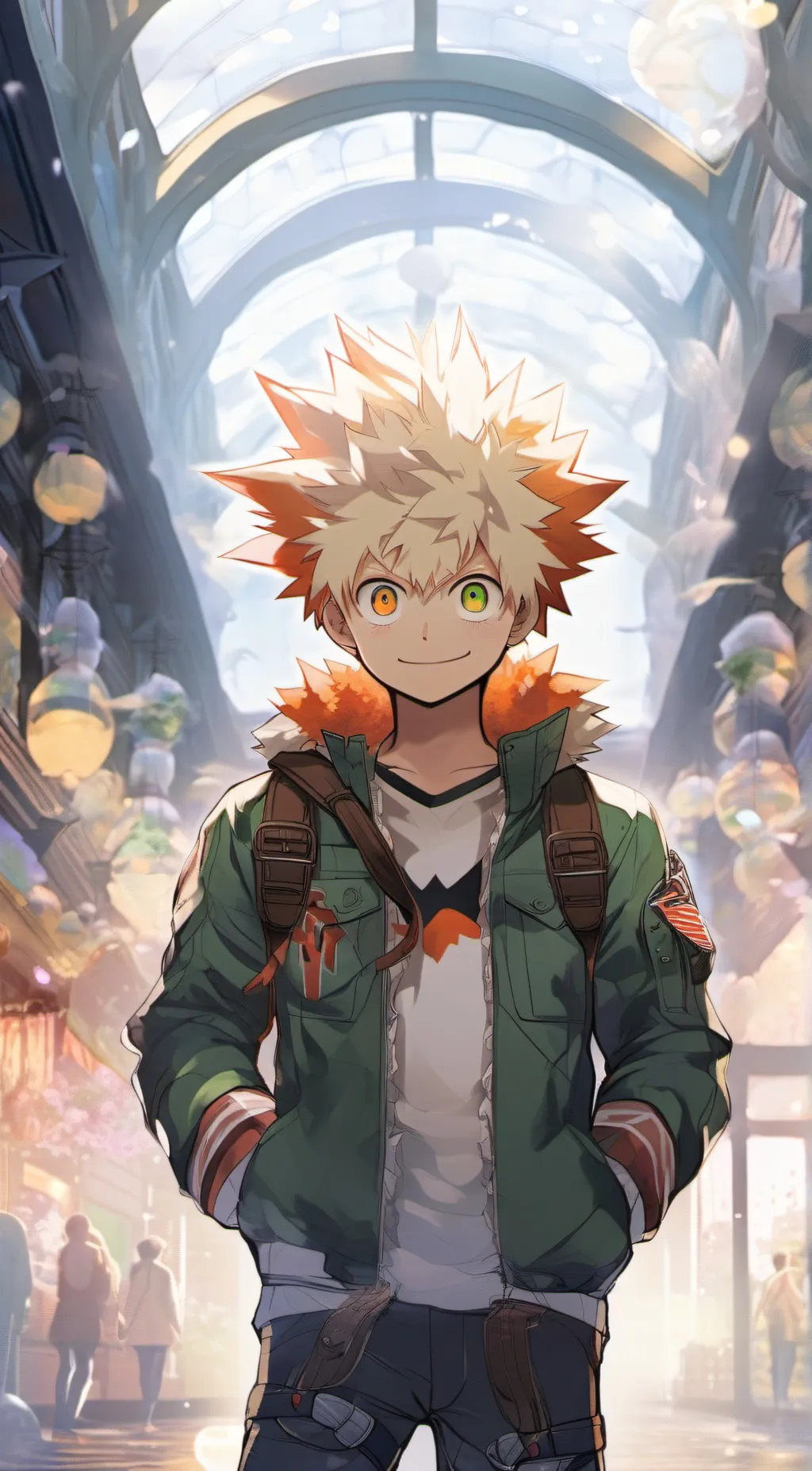 ai character: Bakugo  background