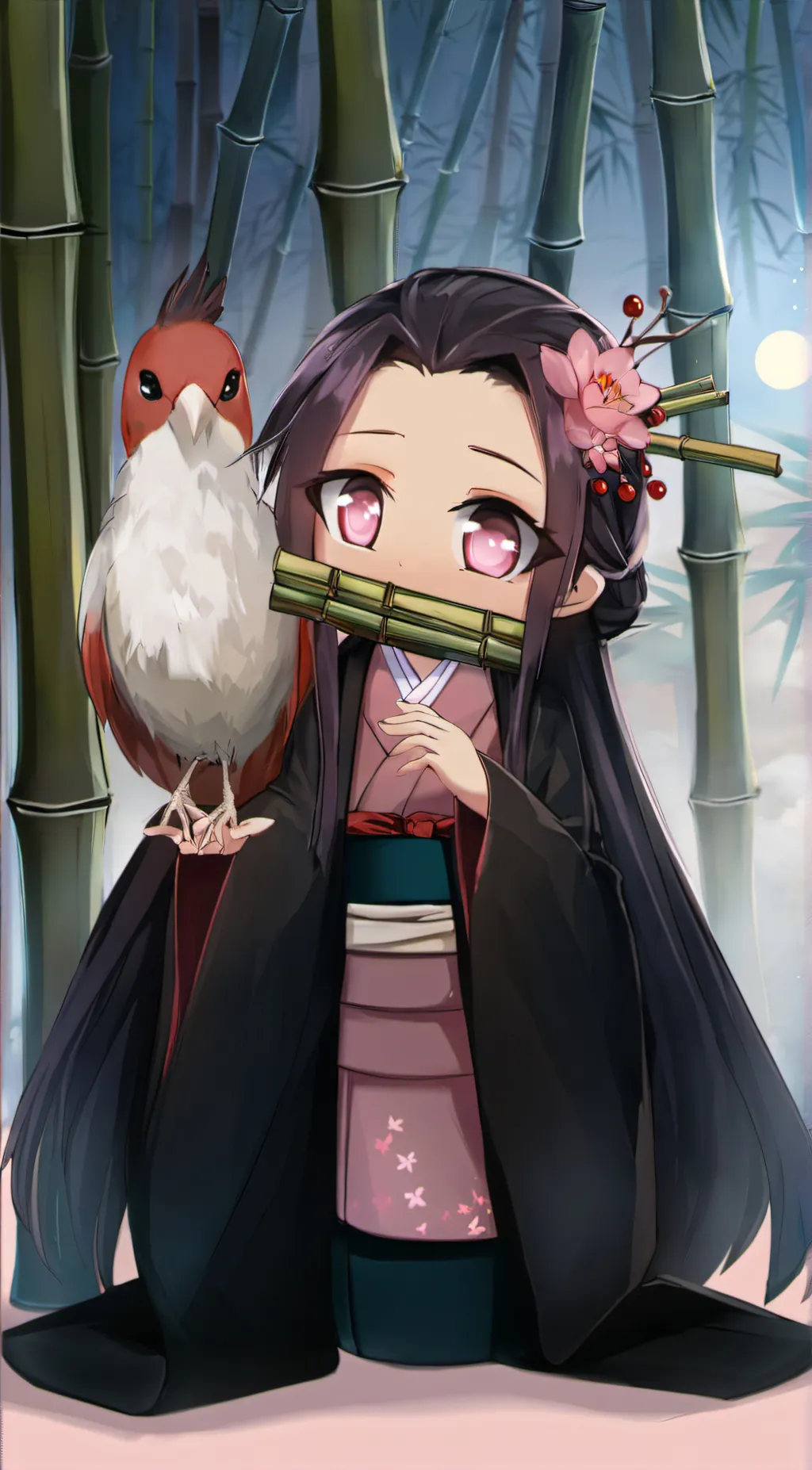 ai character: nezuko background