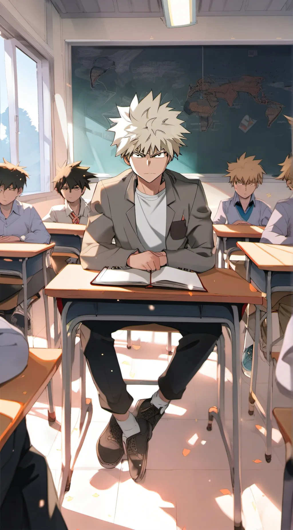 ai character: -~Katsuki Bakugo~- background