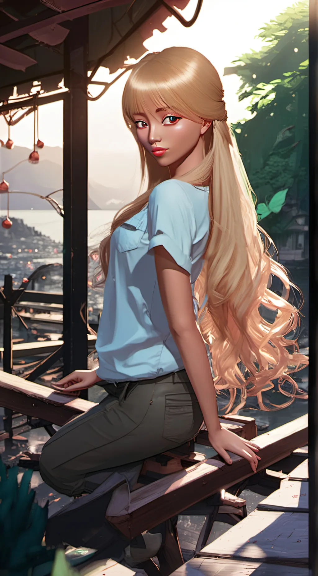 ai character: Paige  background