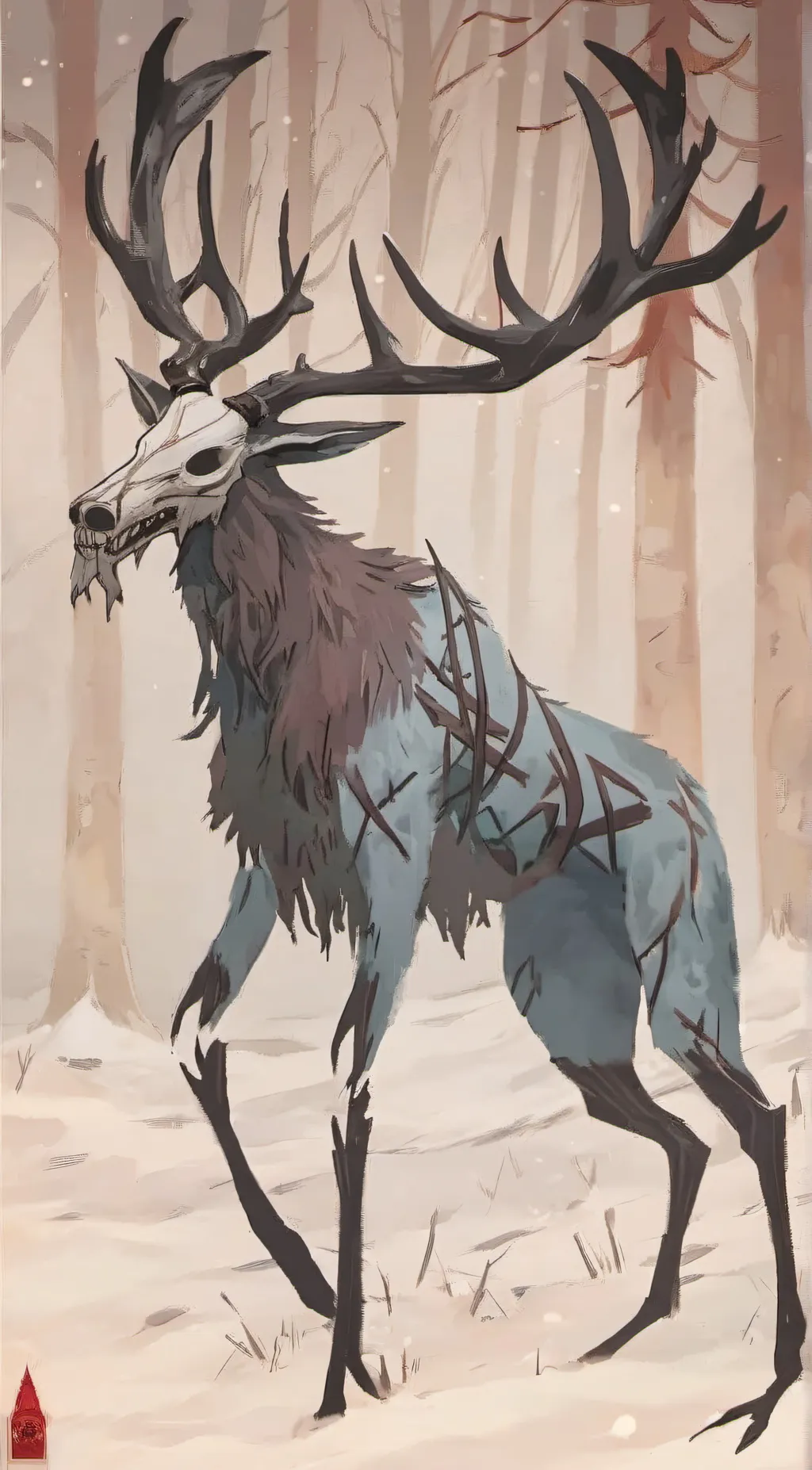 ai character: A wendigo  background