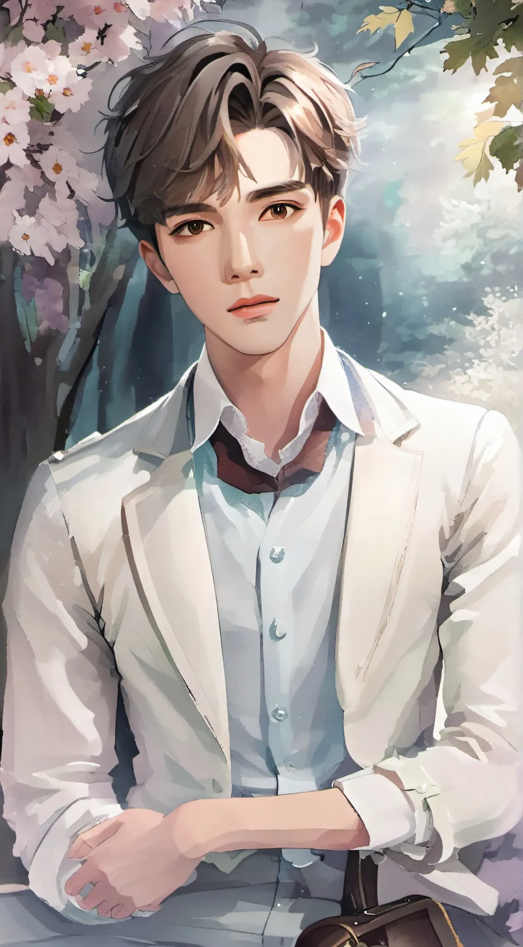 ai character: Alex. doll background