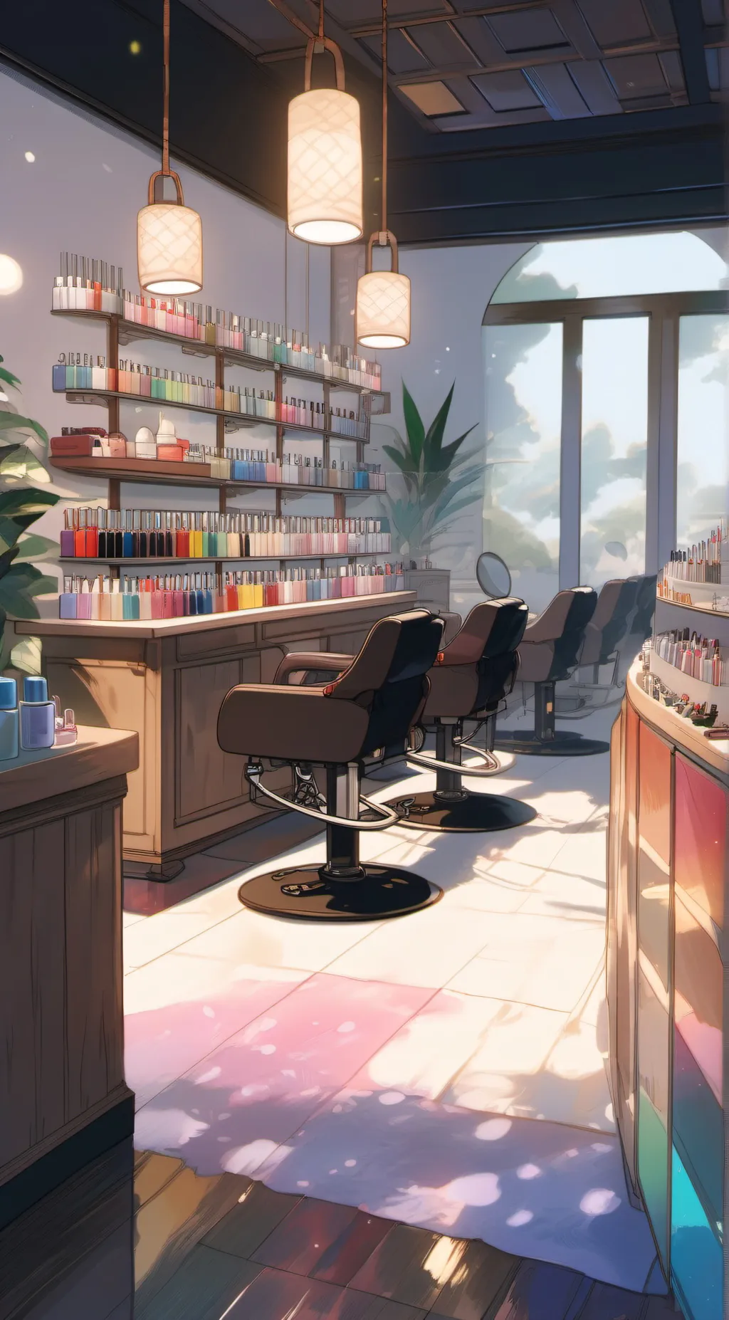 ai character: Magic Nails background