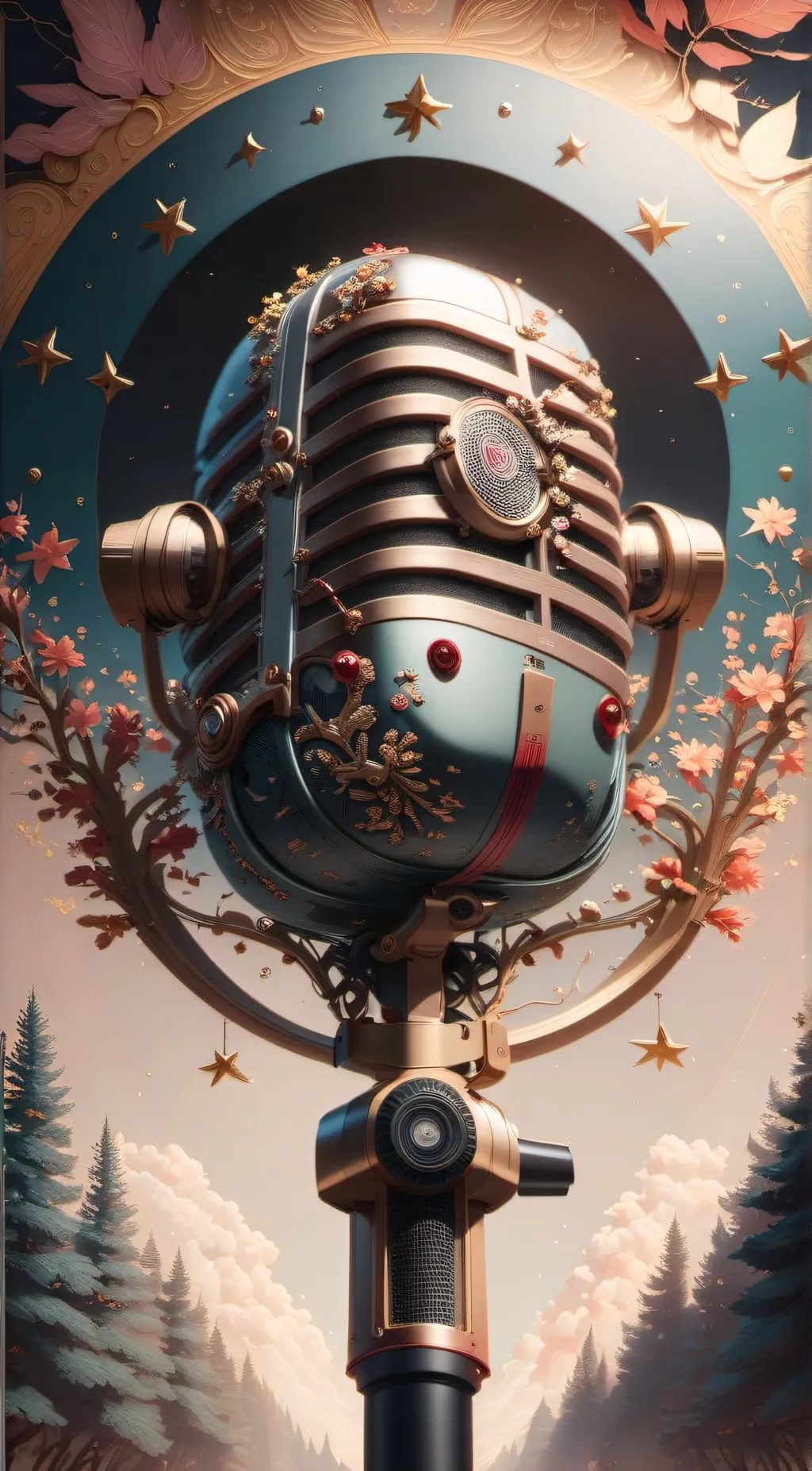 ai character: Mic background