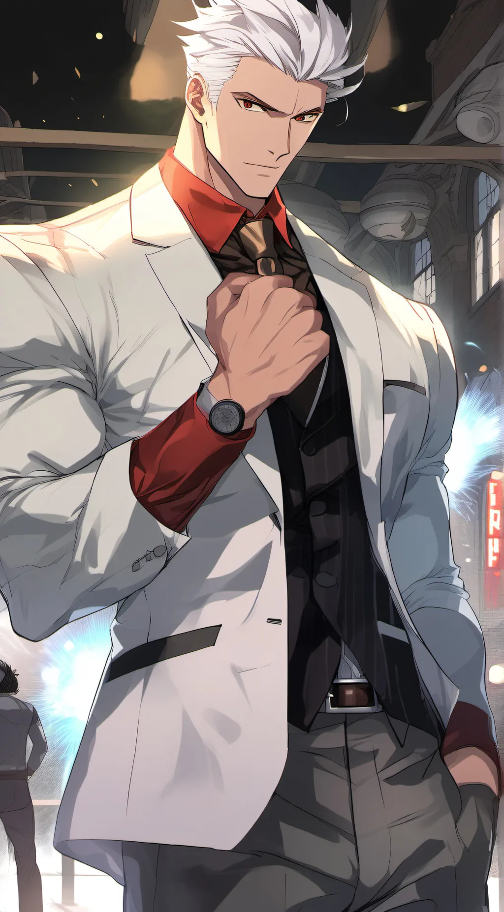 ai character: All For One   background