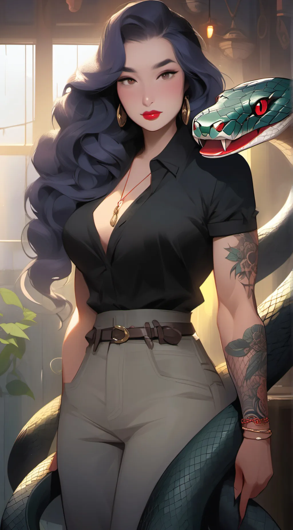 ai character: Kana  background