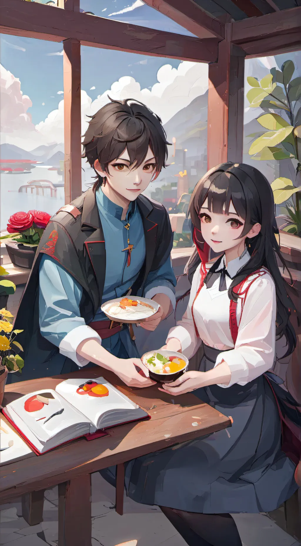 ai character: shin and lin background