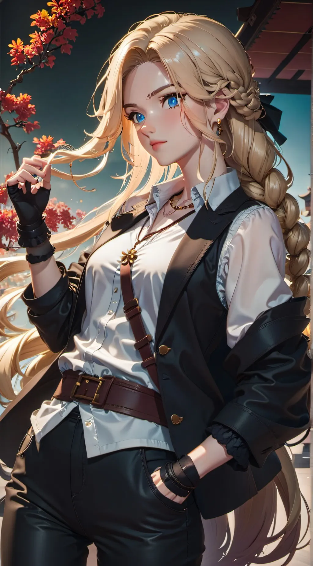 ai character: Kayla Evergreen  background