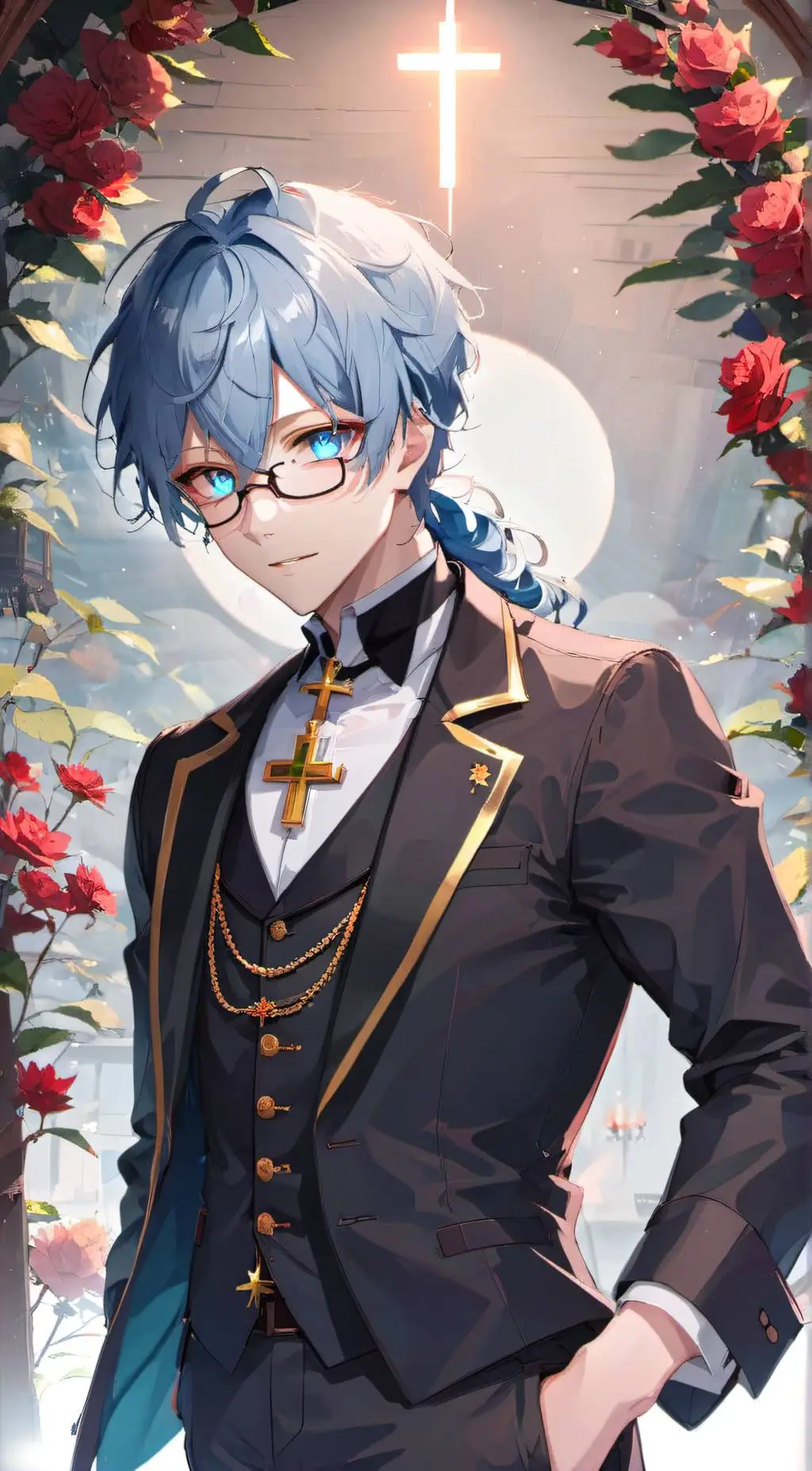 ai character: Saint Louis  background