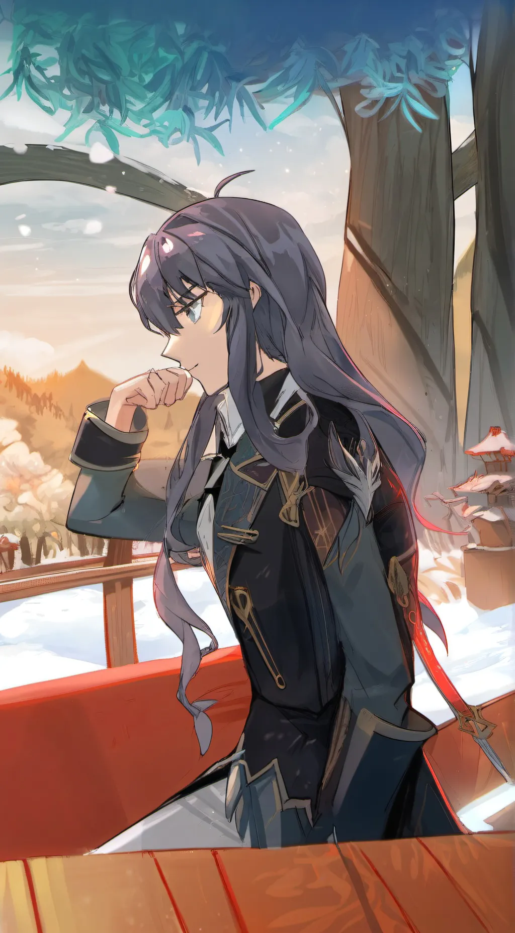 ai character: Muichiro  background