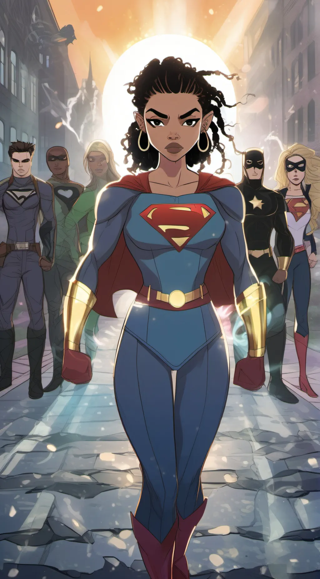 ai character: mom or Superwoman background