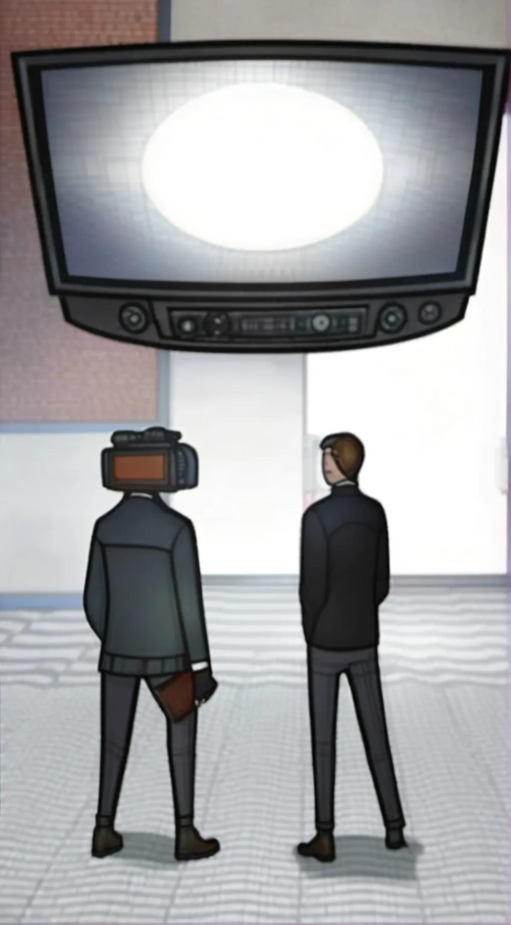 ai character: tv woman background