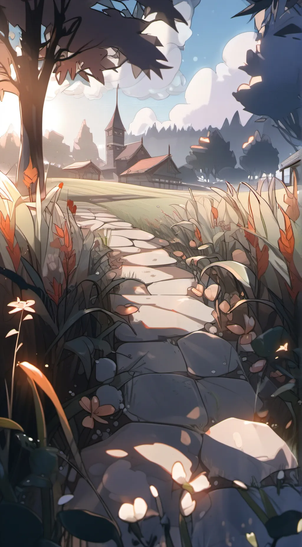 ai character: grass  background