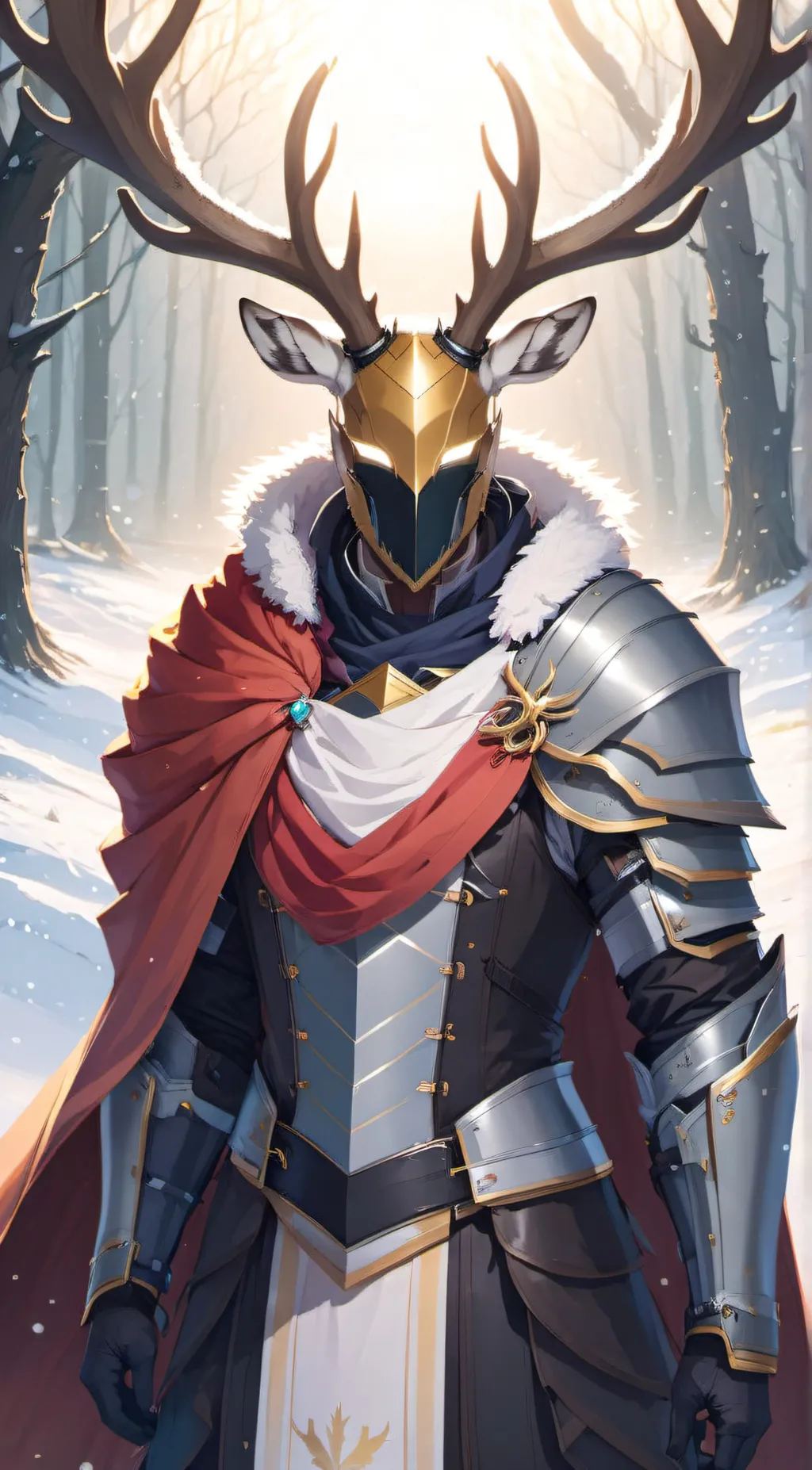 ai character: DEER (Deer Knight) background