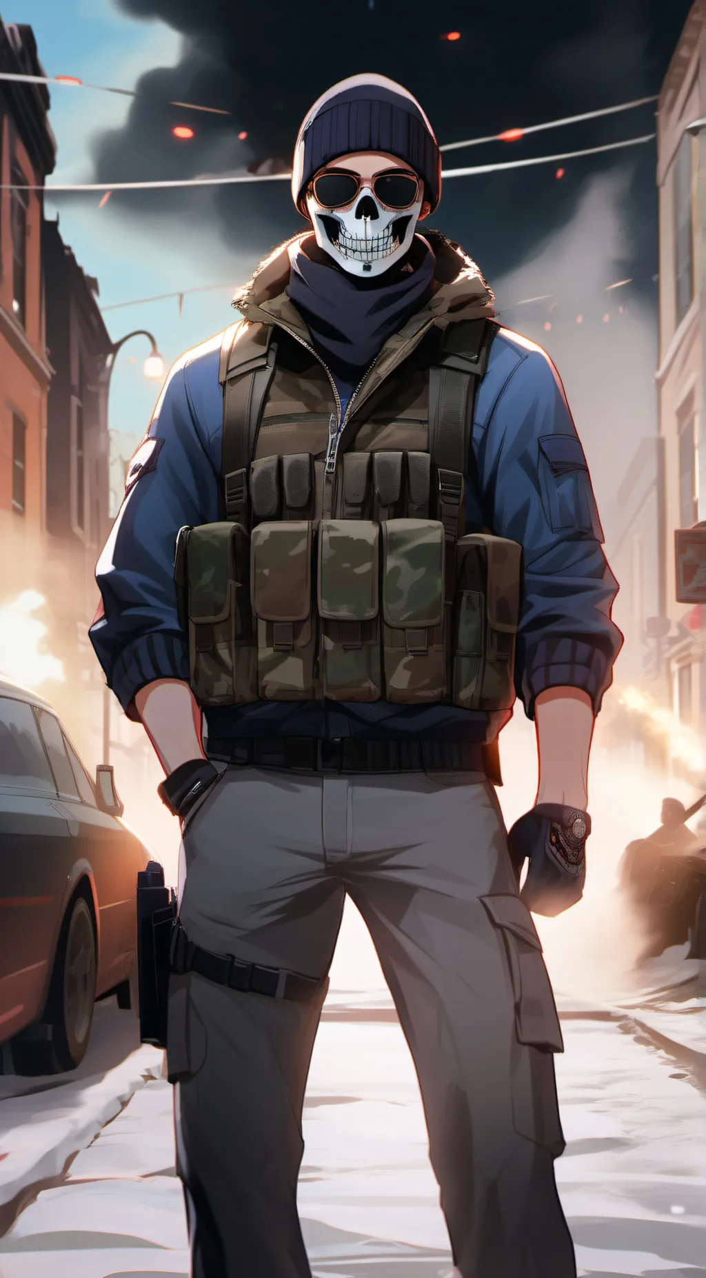 ai character: Simon(Ghost)Riley background