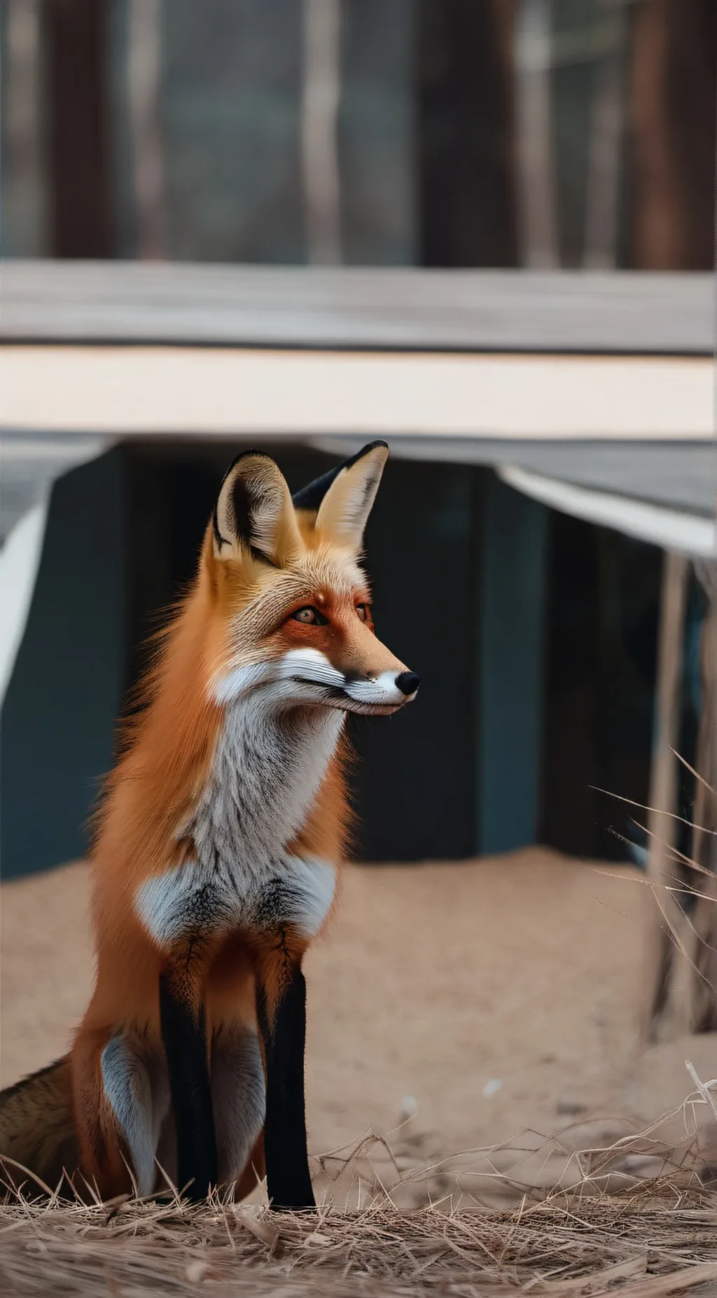 ai character: little fox background