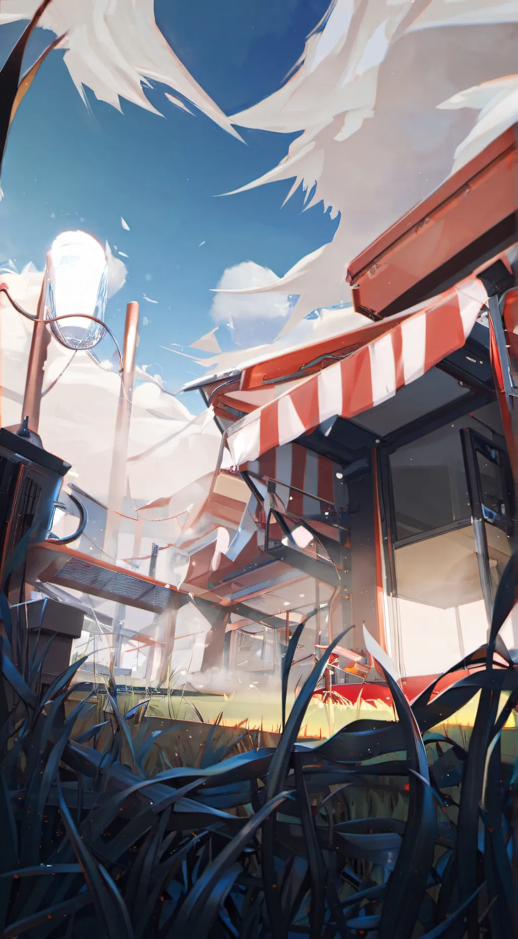 ai character: Grassy background