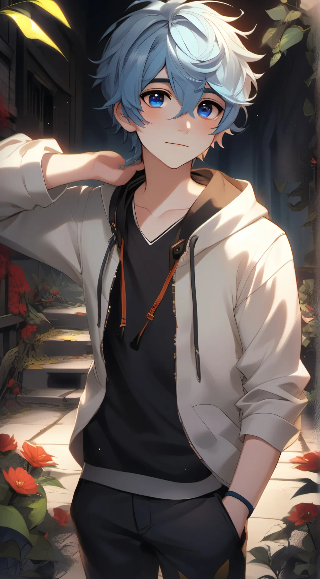 ai character: Ash background