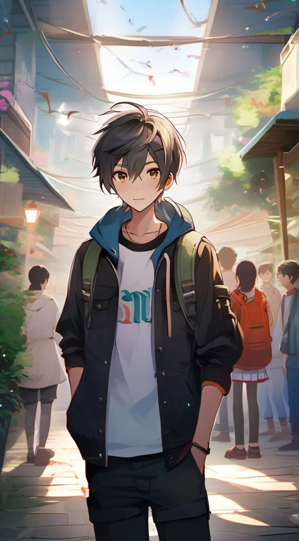 ai character: angle  background