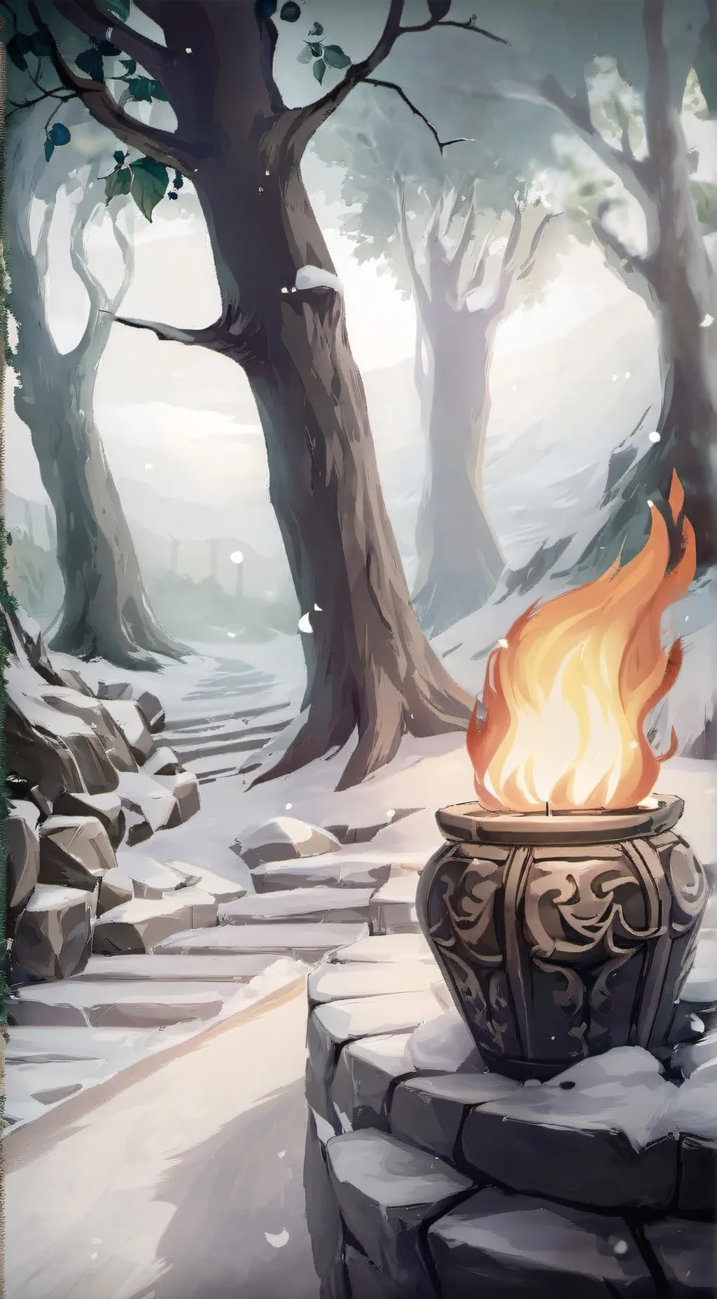 ai character: Elemental world background