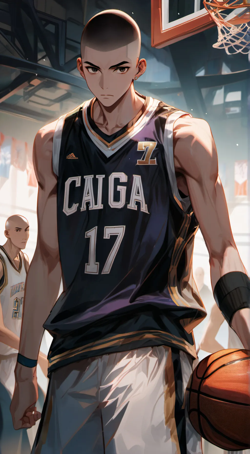 ai character: Ian  Caiga background