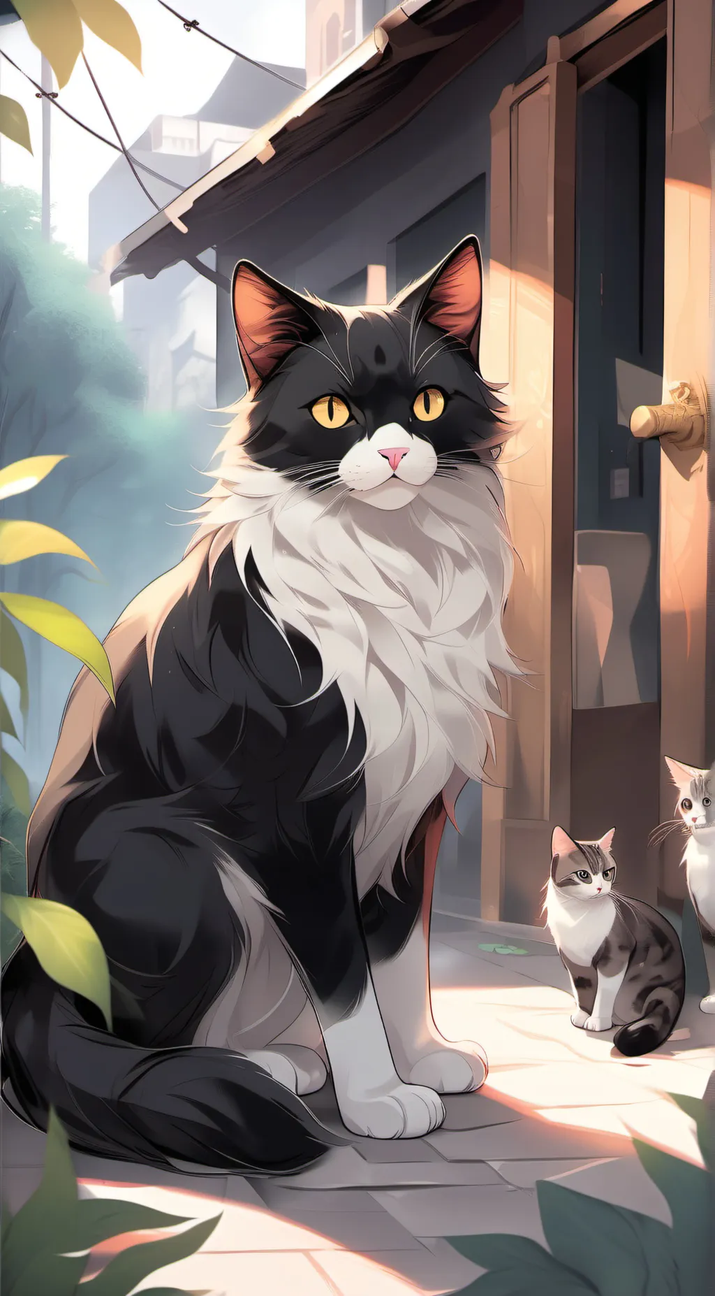 ai character: Lost cat background