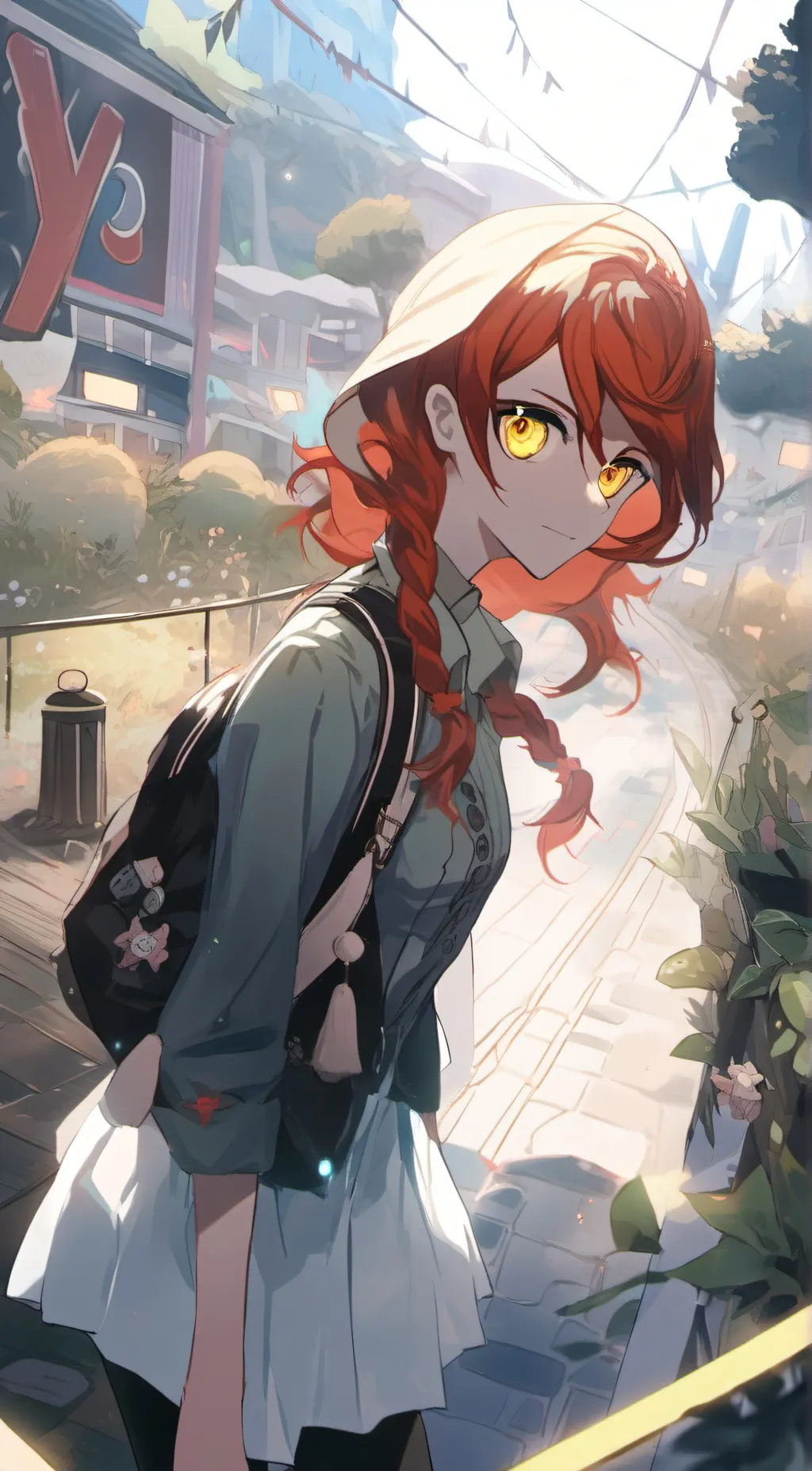 ai character: y3llow background