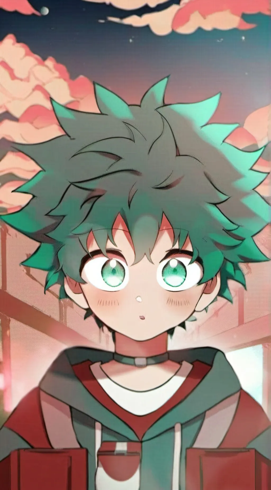 ai character: Deku  background