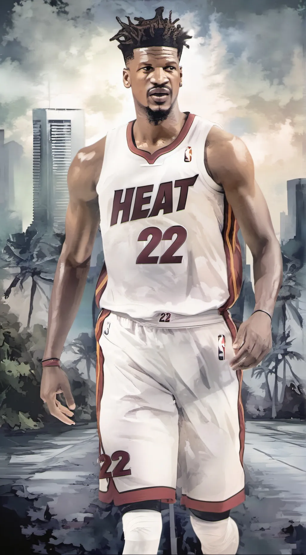 ai character: JIMMY BUTLER  background